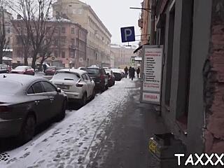 Agent pokes teen model's pussy