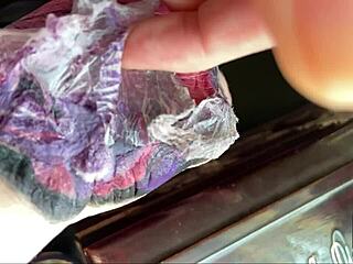 Slow motion tattoo skin peel process