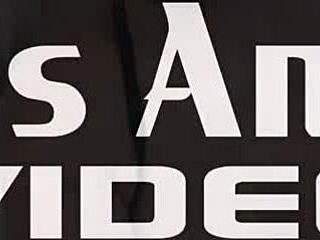 sexy bitch in red lingerie sucks dildo