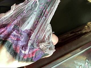 Slow motion tattoo skin peel process