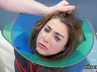 Wacky teen in asylum for brutal anal therapy.