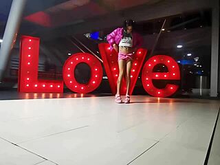 Exhibit Featuring Playful Girl Showing Her Underwear