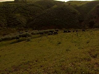 Brooke Ballentyne Fucks Ranch Hand Outdoors