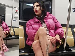 Exhibit Featuring Playful Girl Showing Her Underwear