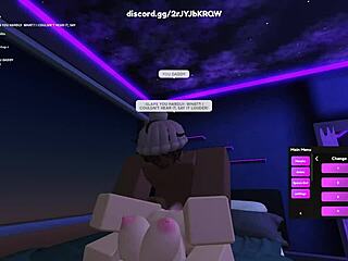 detailed roblox porn with blonde whore in action