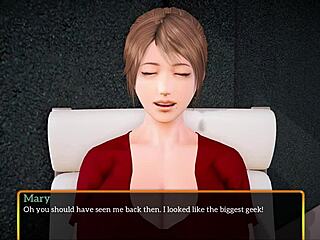 My new family episode with redhead in erotic game