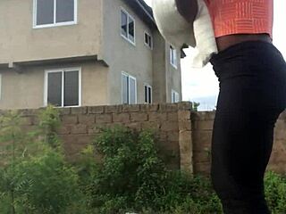 crazybitch folding clothes while twerking and dirty talking