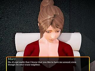 My new family episode with redhead in erotic game