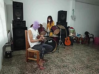 sexy music teacher making her student horny