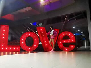 Exhibit Featuring Playful Girl Showing Her Underwear