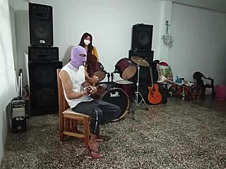 sexy music teacher making her student horny