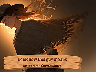 look at how this guy moans loudly.