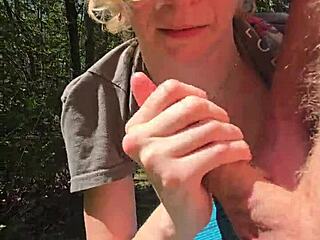 Wife, give me a quick handjob on our walk?