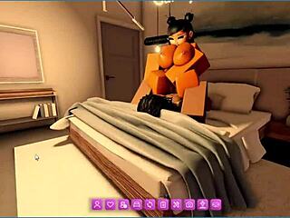 Feeling the rough fucking in Roblox condos with Candynviper.
