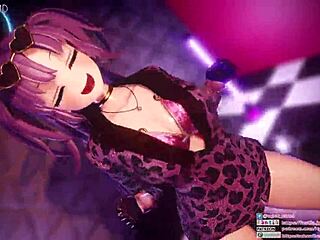 Yuka's dynamic hip swing dance. Standard version with boobs bouncing.