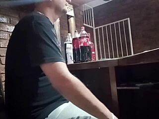 Playing with myself at work giving a sneaky handjob