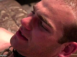 White slave pegged hard by ebony femdom