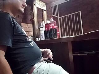 Playing with myself at work giving a sneaky handjob