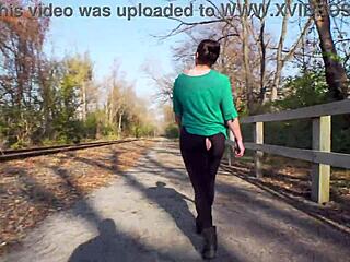 I felt so exposed with staged leggings rip during public flashing prank