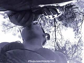 Oh Fuck! Bluee Deep Throats Massive Cock In Outdoor Blowjob Frenzy!