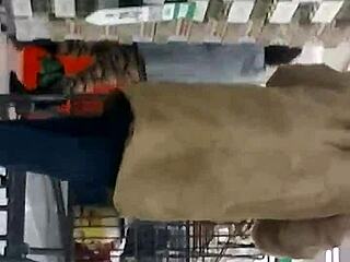 candid teen 18+ booty in tight jeans hidden view