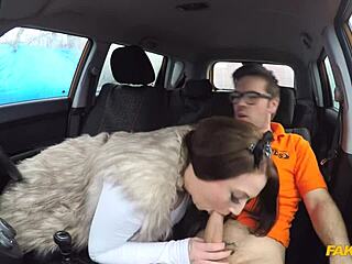 Cock starved busty brunette demands cock in wet pussy