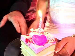 let him eat cake in this natural tits couple introduction interview