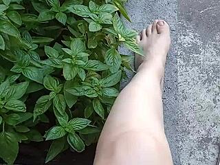 Gretala Feels So Free Letting Her Juicy Pussy Breathe Outdoors