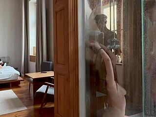 Naughty Horny Blondes Enjoy Group Fuck in Shower