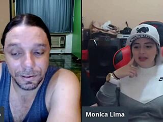 Pornstar Monica Lima casually answers spicy and indecent questions from the public outdoors.