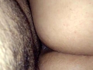 he thrusts deeply into the hot woman's pussy and ass