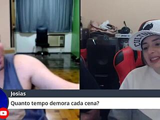 Pornstar Monica Lima casually answers spicy and indecent questions from the public outdoors.