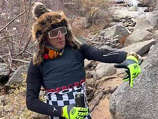 Watch Mt Whitney Downhill Road Cycling XXX Action With Shaved Blonde Babe Taking Creampie!