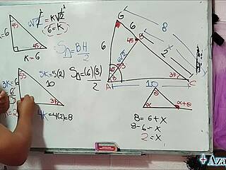 Asian teacher tempts with bedroom math challenges