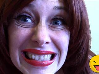 Horny Fetish Queen with Tongue Action