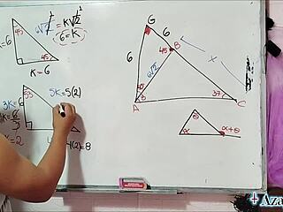 Asian teacher tempts with bedroom math challenges