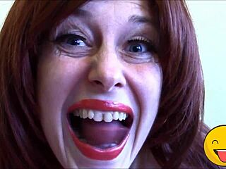 Horny Fetish Queen with Tongue Action