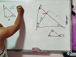 Asian teacher tempts with bedroom math challenges