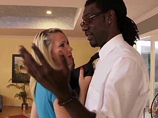 Blonde Milf Slut Sara Monroe Rides Black Cock