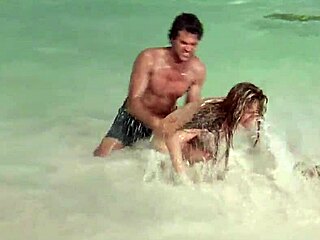 kelly brook appears nude in survival island beach movie scene