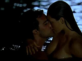 kelly brook appears nude in survival island beach movie scene