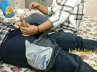 young friend entertains before pals