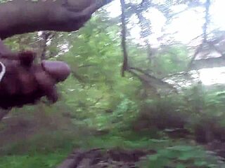 Oh man, that outdoor cumshot in the trees was intense!