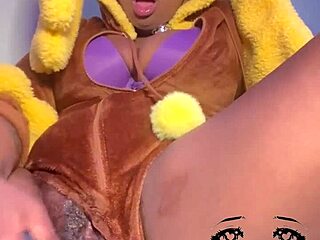 i squirted everywhere in lopunny cosplay