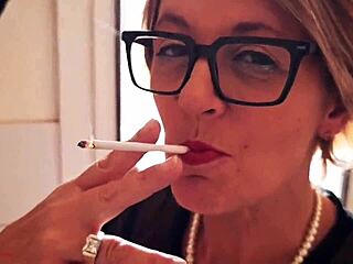 She appeared innocent entering the kitchen, but Karina the limitless housewife is prepared for any adventure