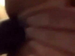 Filming wife in intense black creampie action