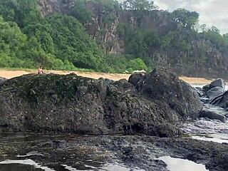 Stranger feeds my sperm to fish publicly on beach 😲  