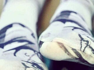 Casually sneaking into a room at night to enjoy toes and holes playfully