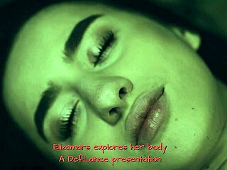 Why is Elizamar exploring her body so sensually? Isn't this vintage solo session intriguing?