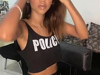 Eshily Bigo Brazilian Slut In Police Fantasy Roleplay